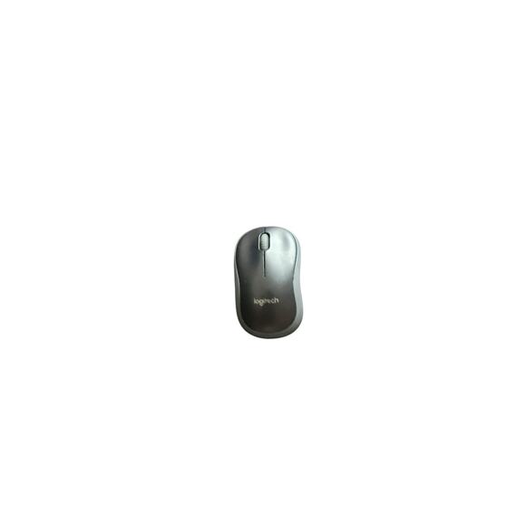 Black Grey Logitech Desktop Laptop Computer Wheel Mouse Wireless M185 - Picture 1 of 2